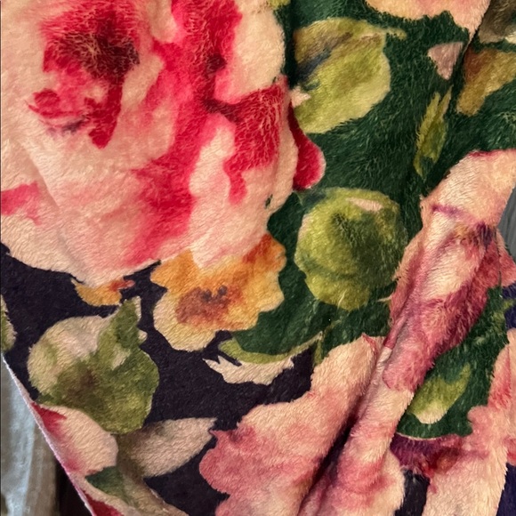 JOHNNY WAS one shoulder velour drawstring backpack / sling bag w logo tag - Picture 9 of 10